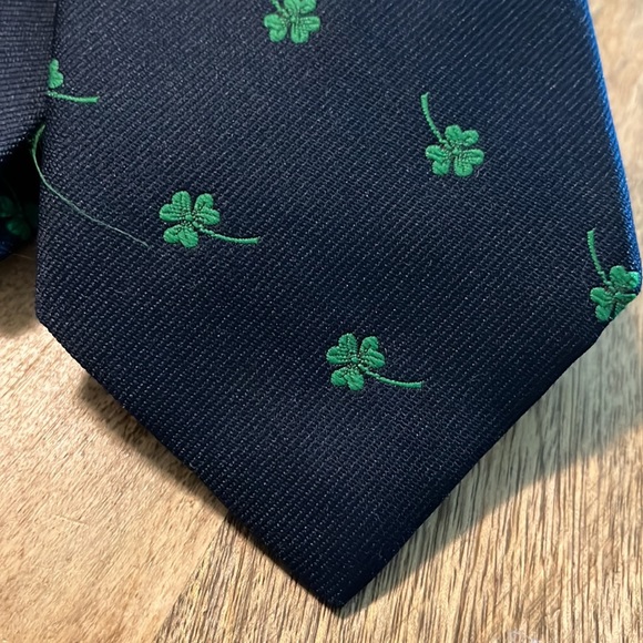 Vintage 60s RALPH MARLIN Shamrock Irish St Patrick's Day Tie Milwaukee USA NEW - Picture 7 of 12